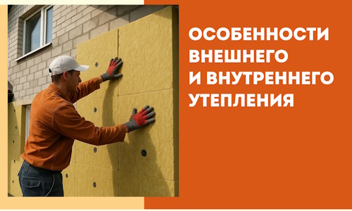 Какие особенности внешнего и внутреннего утепления в Котельниках