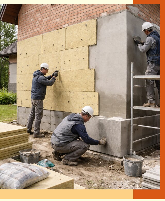 Утепление частного дома в Котельниках под ключ от 7964 руб/м2 — недорого | ТепломастерКтн