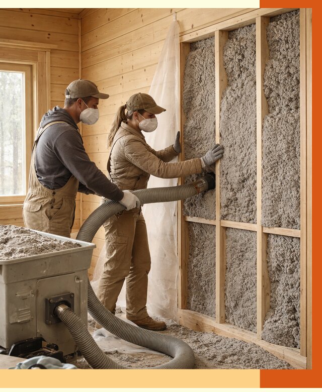 Утепление дачного дома эковатой в Котельниках от 1540 руб./м2 — комплексно, ТепломастерКтн