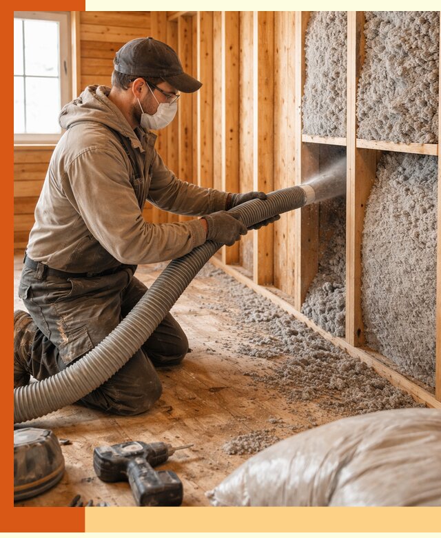 Утепление дачного дома эковатой в Котельниках — быстро и надёжно