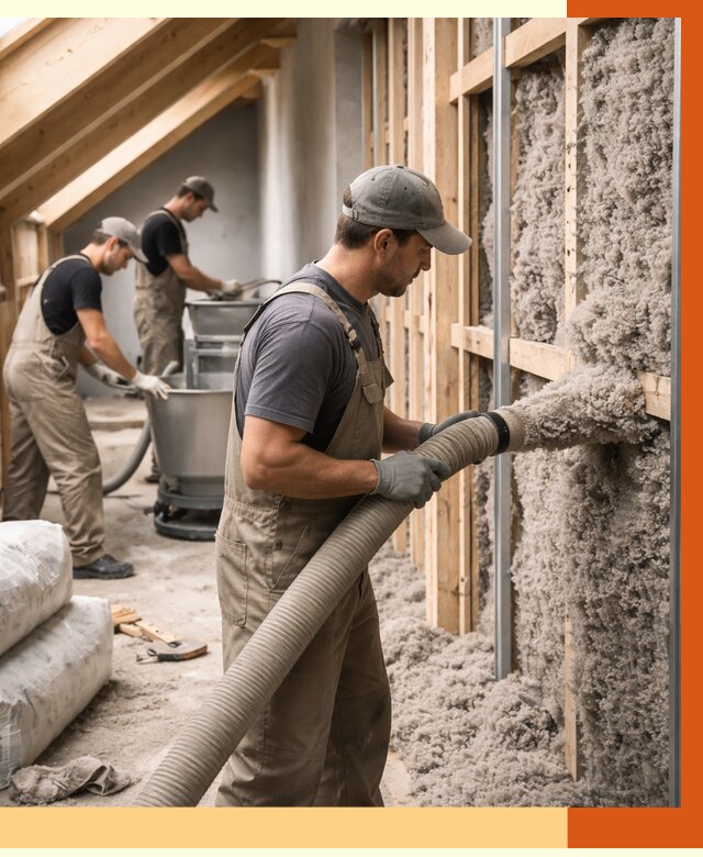 Утепление таунхауса эковатой в Котельниках от 2336 руб./м² — монтаж и задувка | ТепломастерКтн