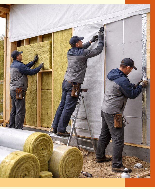 Утепление каркасного дома в Котельниках от 4460 руб./м2 — профессионально | ТепломастерКтн