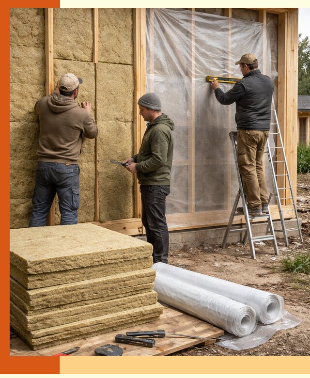 Утепление каркасного дома в Котельниках под ключ с гарантией качества