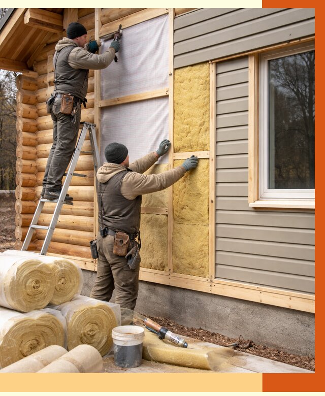 Утепление деревянного дома в Котельниках от 6583 руб./м2 — заказать работы | ТепломастерКтн