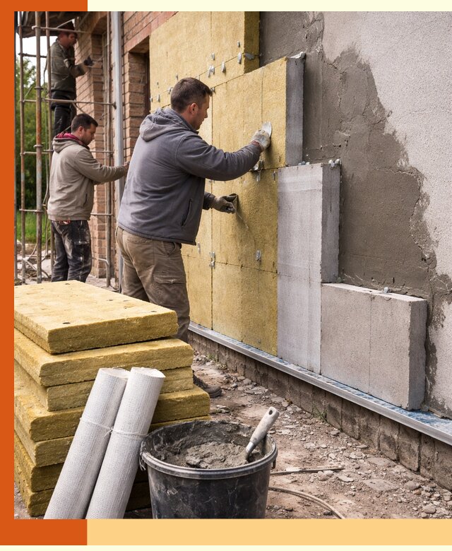 Утепление кирпичного дома под ключ в Котельниках