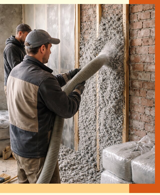 Утепление кирпичного дома эковатой в Котельниках от 2495 руб./м² | ТепломастерКтн