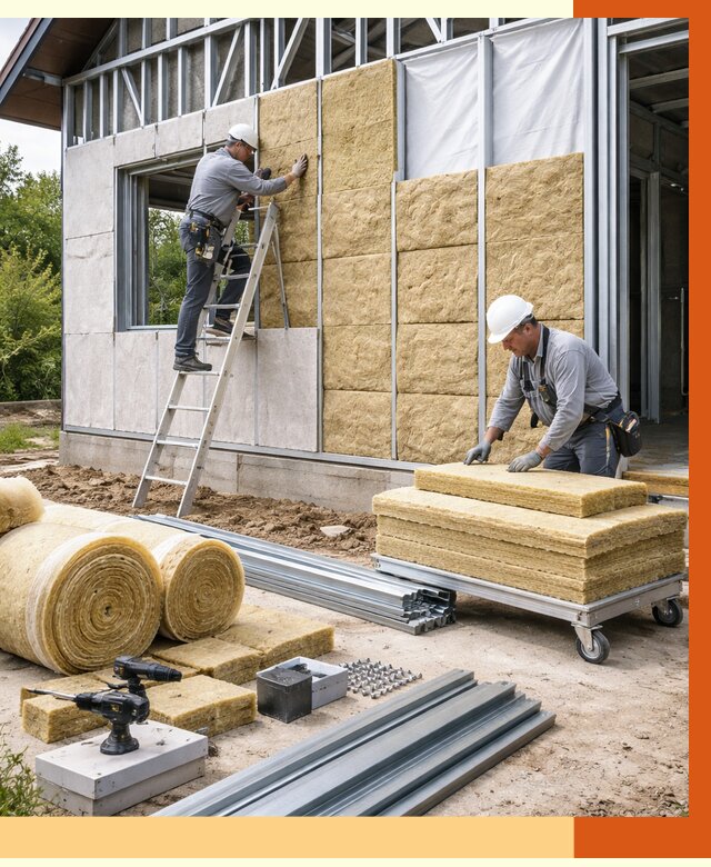 Утепление дома из ЛСТК в Котельниках от 5521 руб./м² — профессионально | ТепломастерКтн