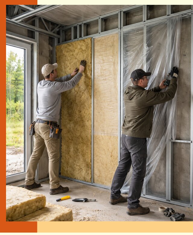 Утепление дома из ЛСТК в Котельниках с гарантией качества и эффективности