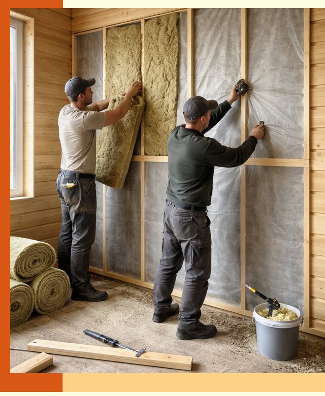 Утепление дома из минибруса в Котельниках: комплексные теплоизоляционные работы