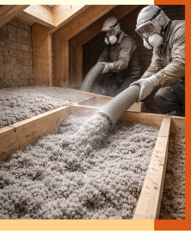 Утепление коттеджа эковатой в Котельниках от 2655 руб./м² — комплексная задувка и монтаж | ТепломастерКтн