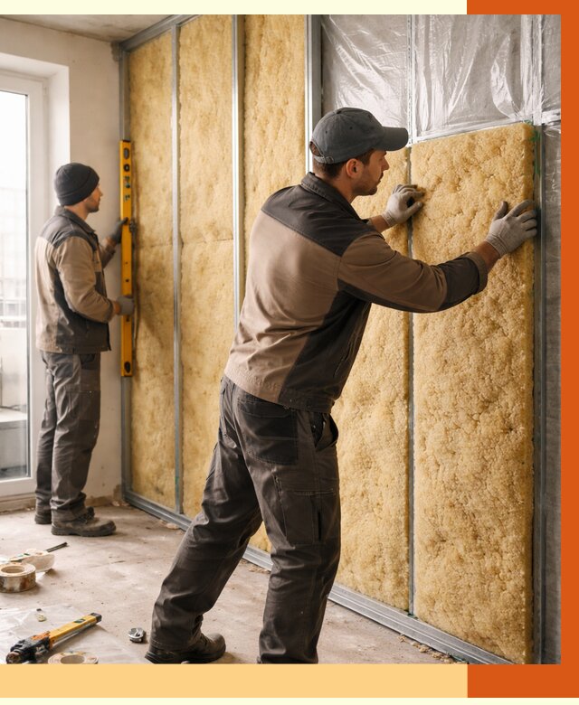 Утепление квартиры изнутри в Котельниках от 4619 руб. за м2 | Проф. работы ТепломастерКтн