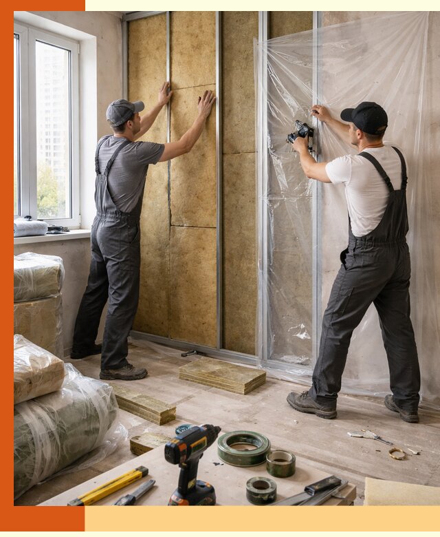 Утепление квартиры изнутри профессионально в Котельниках