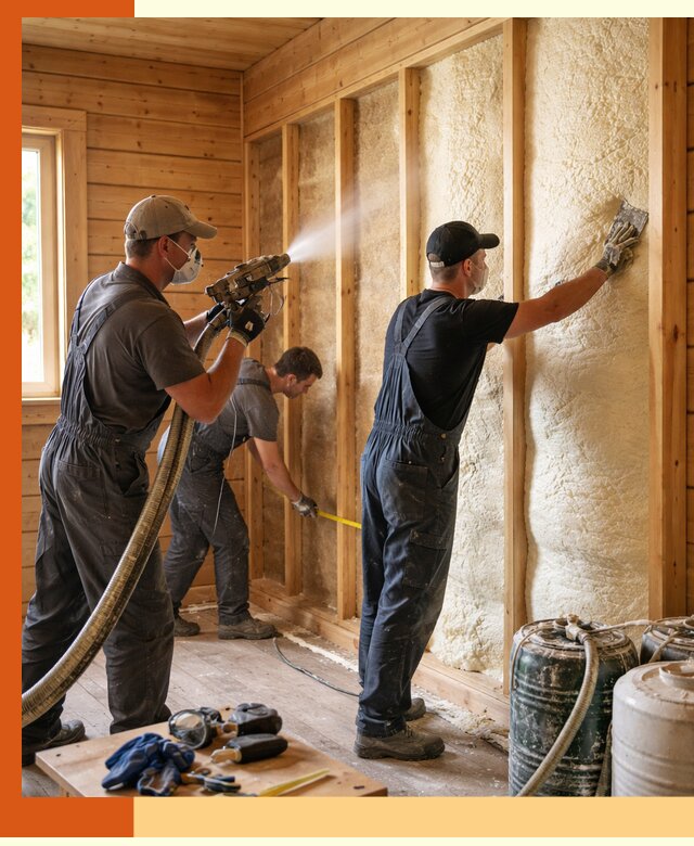 Утепление бани пенополиуретаном (ППУ) в Котельниках