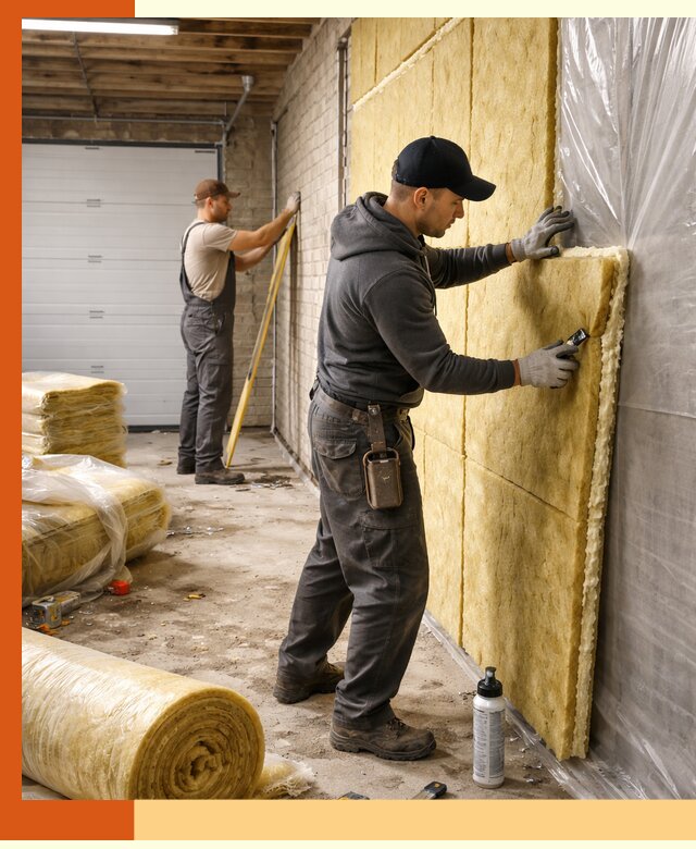 Утепление гаража под ключ в Котельниках — все виды теплоизоляции