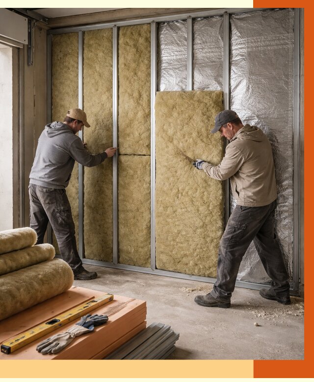 Утепление гаража изнутри в Котельниках от 7964 руб/м2 — работы и цена | ТепломастерКтн