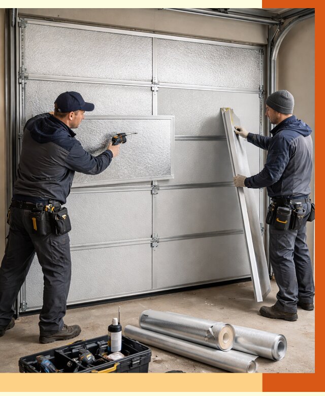 Утепление гаражных ворот в Котельниках от 8335 руб/м2 — надежно и быстро | ТепломастерКтн