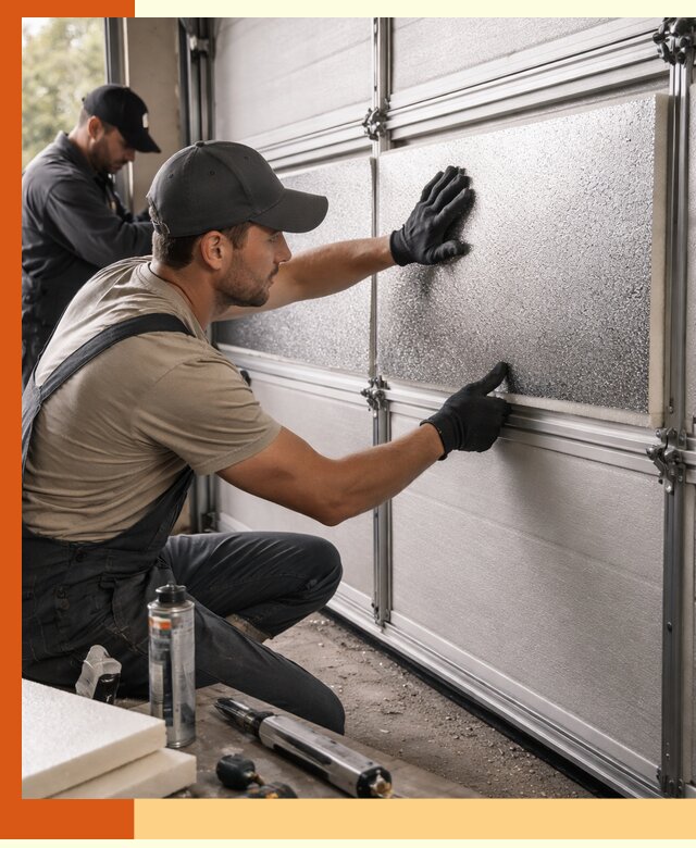 Утепление гаражных ворот в Котельниках качественно и надежно