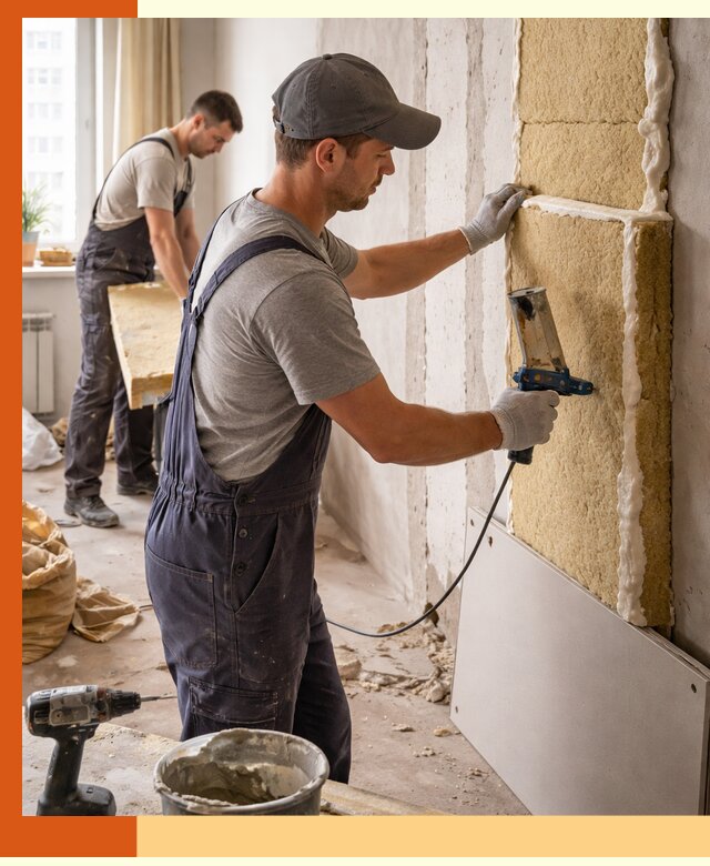 Утепление стен изнутри в Котельниках — качественно и эффективно