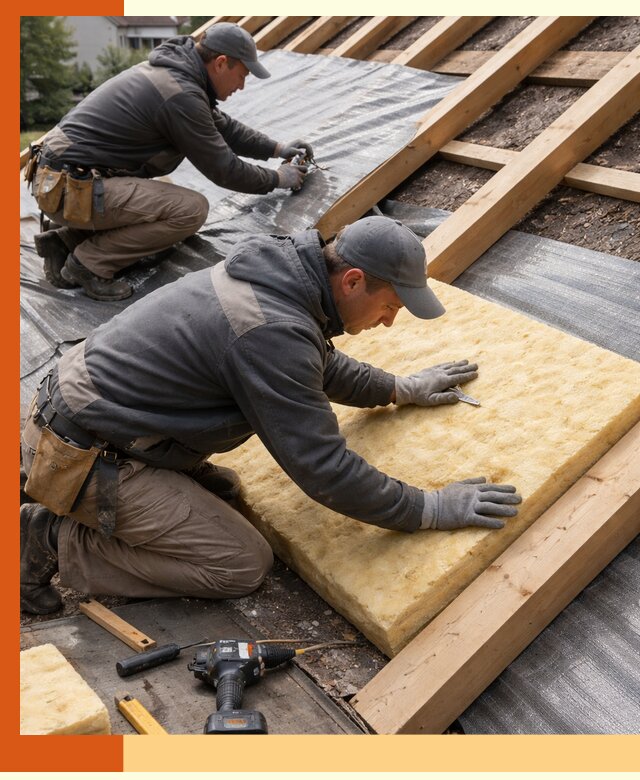 Профессиональное утепление крыши в Котельниках качественно и надежно