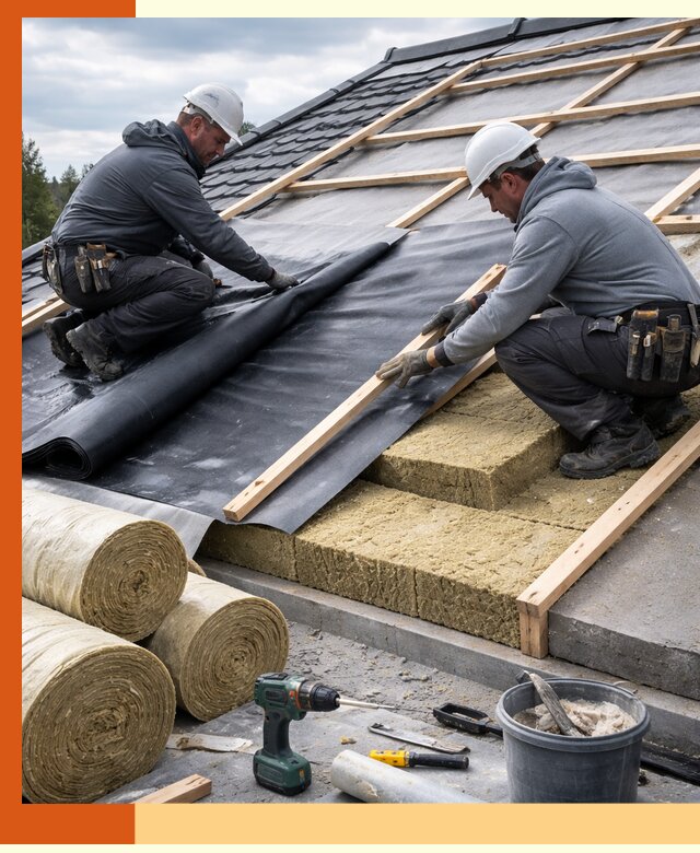 Утепление крыши снаружи в Котельниках: профессиональная теплоизоляция