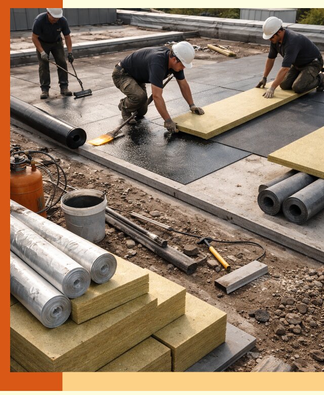 Утепление плоской крыши в Котельниках — надежная теплоизоляция и герметизация