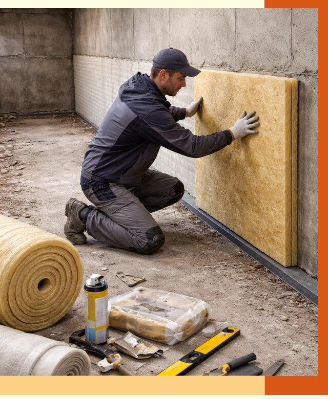 Утепление фундамента изнутри в Котельниках от 4460 руб./м2 — работы под ключ | ТепломастерКтн