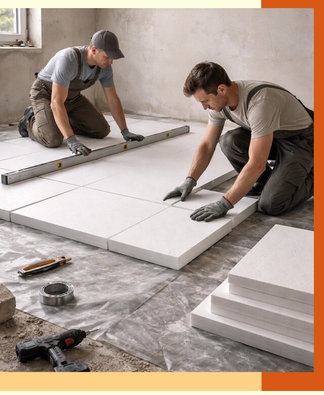 Утепление бетонного пола в Котельниках от 2655 руб/м2 — монтаж и цена | ТепломастерКтн