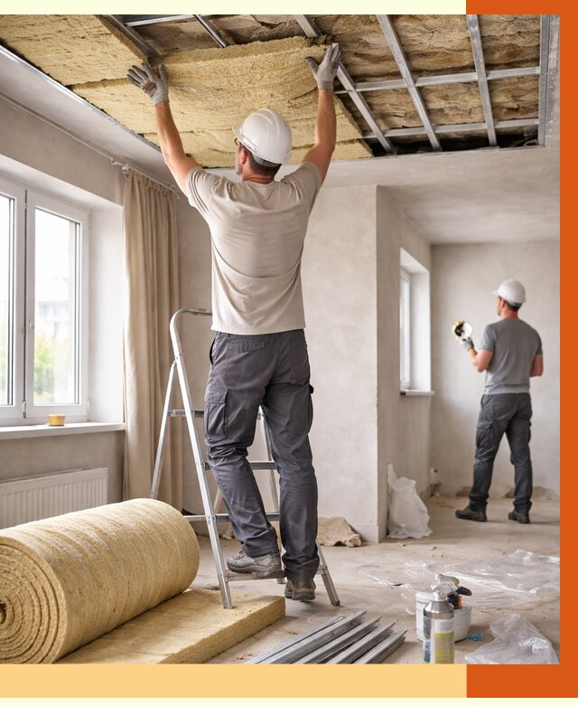 Утепление потолка в частном доме в Котельниках от 1009 руб./м² — работы под ключ | ТепломастерКтн