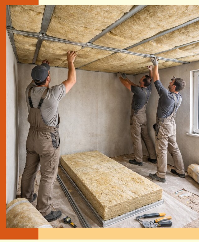 Утепление потолка в Котельниках — тепло и без сквозняков