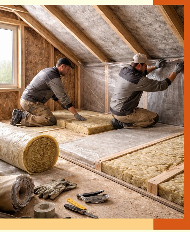 Утепление чердака в Котельниках от 7964 руб/м² — теплоизоляция и комплексное утепление под ключ | ТепломастерКтн
