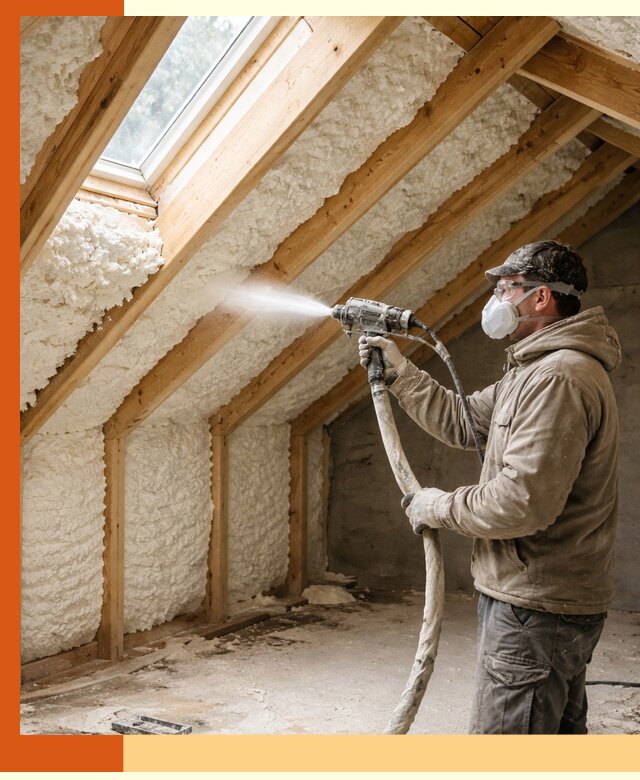 Утепление мансарды ППУ в Котельниках быстро и надежно