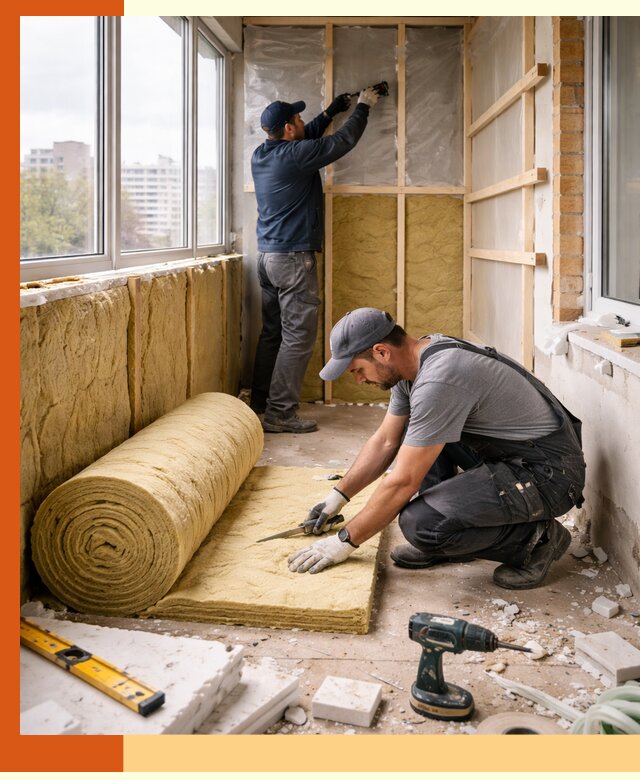 Утепление балкона под ключ в Котельниках качественно и быстро