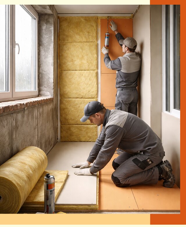 Утепление лоджии под ключ в Котельниках от 6902 руб/м2 — комплексное решение | ТепломастерКтн