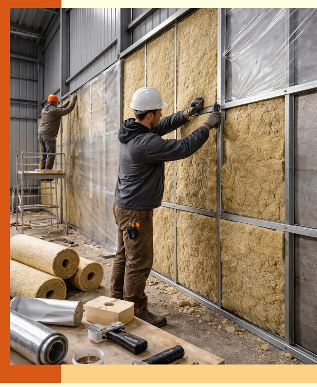 Утепление ангара в Котельниках — профессиональная теплоизоляция помещений