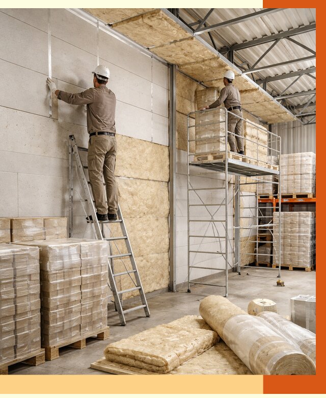 Утепление склада готовой продукции в Котельниках от 2071 руб./м2 — комплексно | ТепломастерКтн