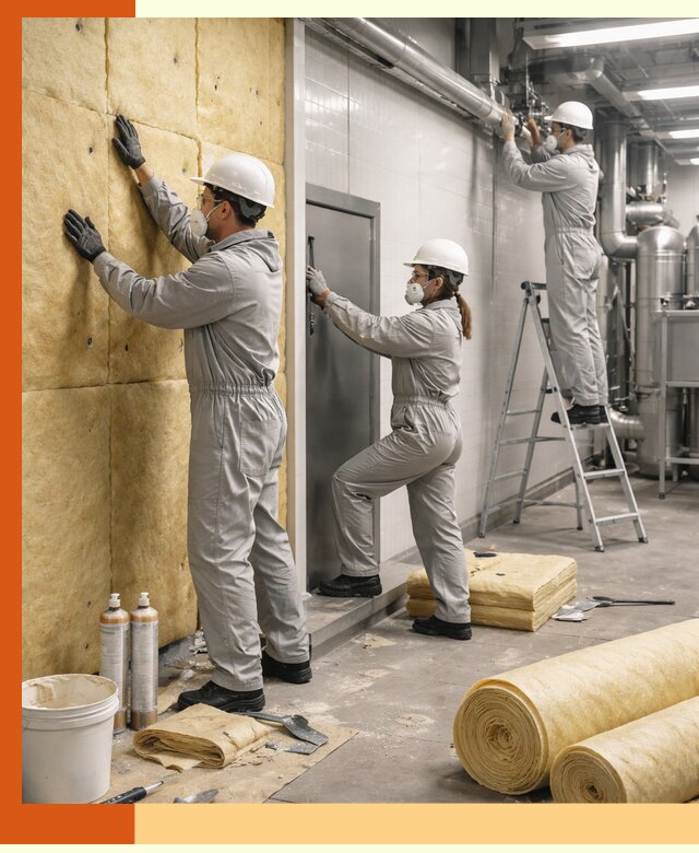 Утепление пищевого цеха под ключ в Котельниках