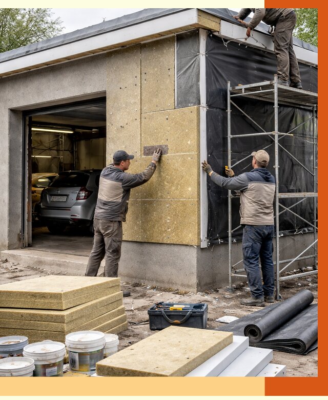 Утепление автосервиса в Котельниках ппу, пеноизоляция, от 15396 руб/м2 — ТепломастерКтн