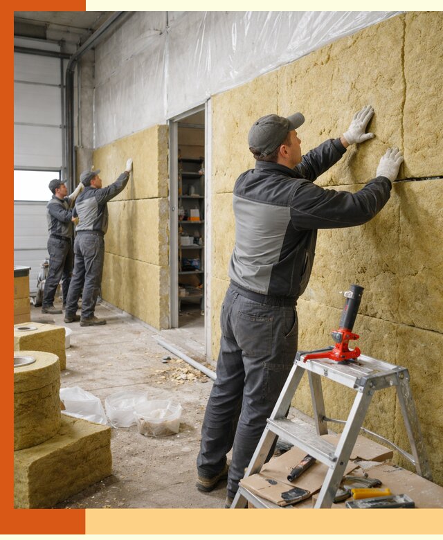 Утепление автосервиса и мастерских в Котельниках качественно и надёжно