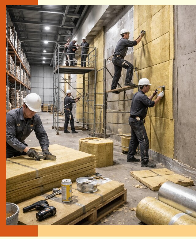 Утепление логистического центра в Котельниках качественно и экономично