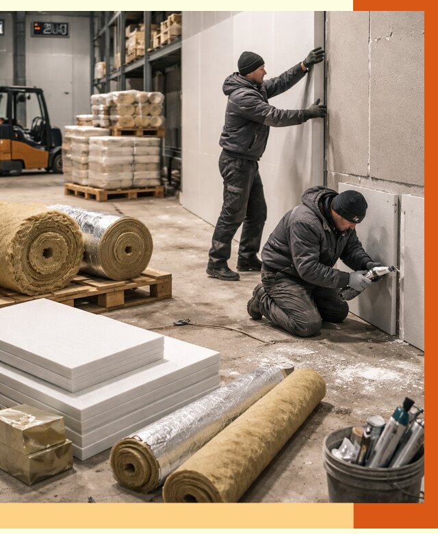 Утепление холодного склада в Котельниках от 9025 руб/м2 — комплексное под ключ | ТепломастерКтн