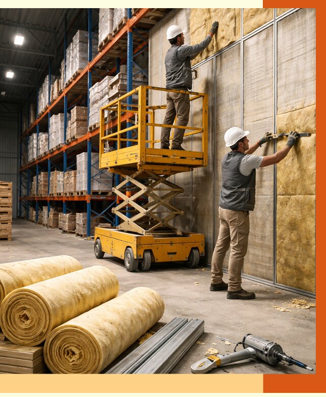 Утепление торгового склада в Котельниках от 3398 руб/м2 — комплексно и под ключ | ТепломастерКтн