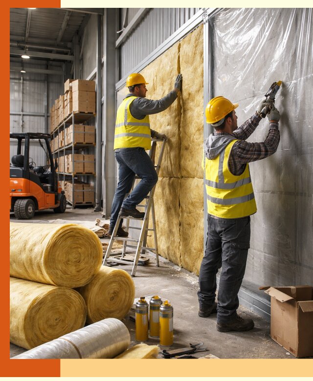 Утепление склада с техникой в Котельниках под ключ