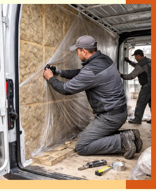 Утепление фургона в Котельниках от 17520 руб/м2 — утепление фургона ППУ и кузова | ТепломастерКтн