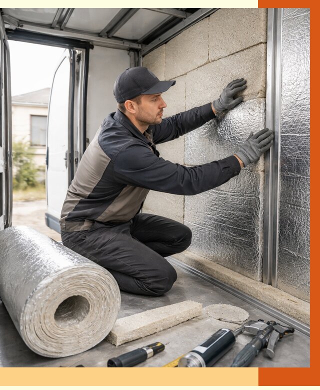 Утепление фургона рефрижератора в Котельниках от 13273 руб./м² под ключ | ТепломастерКтн