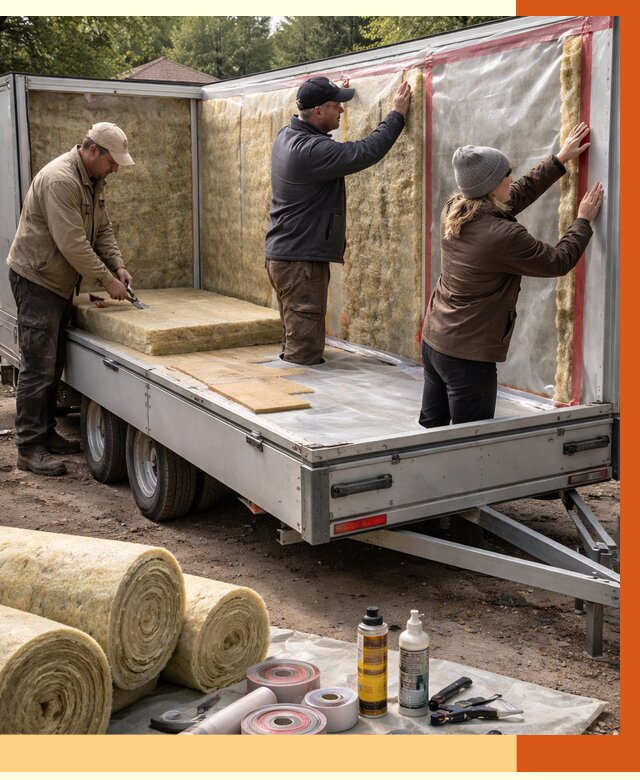 Утепление прицепа в Котельниках под ключ от 13273 руб. — комплекс от ТепломастерКтн