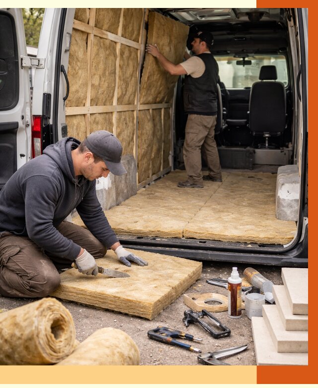 Утепление кемпера в Котельниках под ключ от 12742 руб. — профессионально | ТепломастерКтн