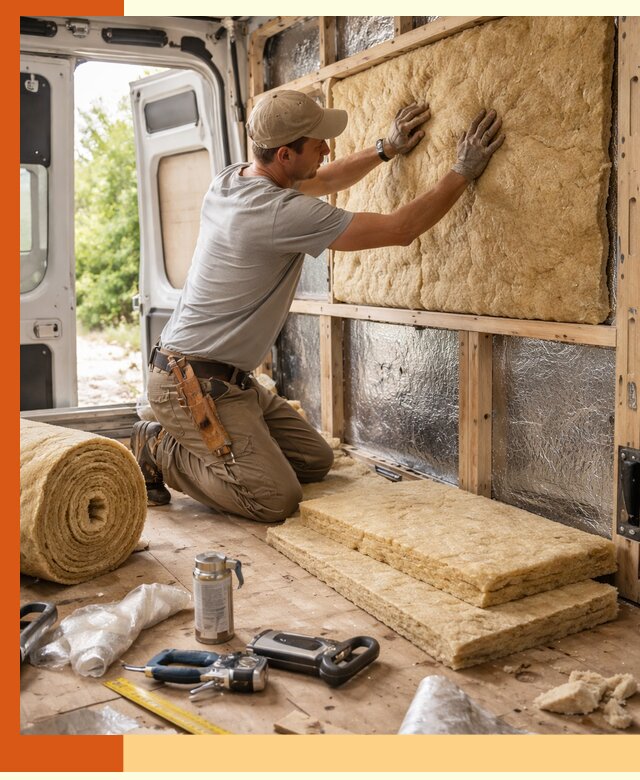 Утепление кемпера под ключ в Котельниках с гарантией качества