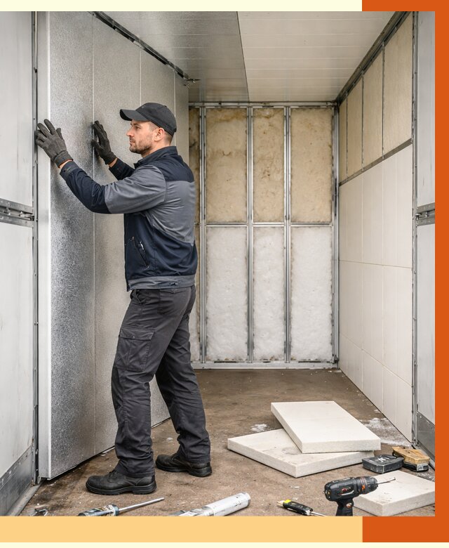 Утепление холодильного кузова в Котельниках от 14334 руб. под ключ | ТепломастерКтн