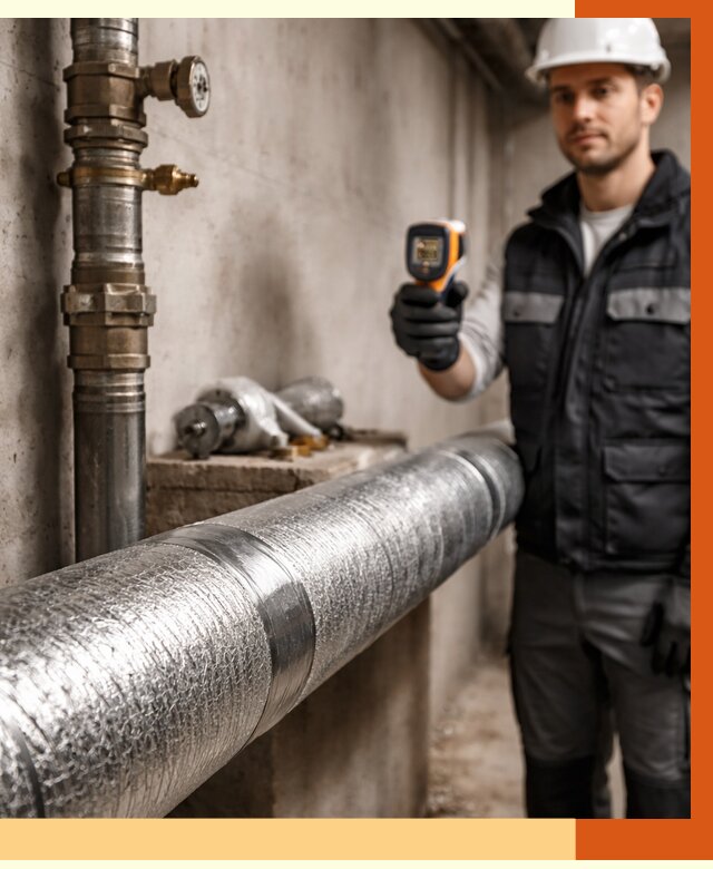 Утепление труб водоснабжения в Котельниках от 9025 руб. за м² — услуги ТепломастерКтн