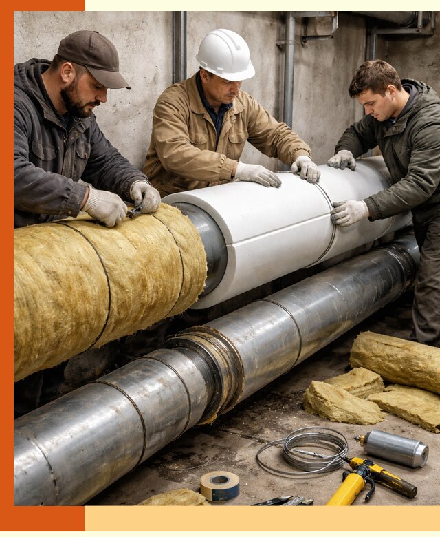 Утепление трубопровода в Котельниках с гарантией энергоэффективности